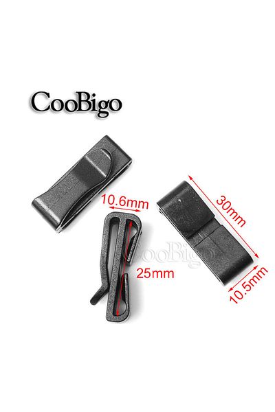 Choice 25mm Webbing 10pcs Quick Slip Keeper Buckle Clip Slider Belt Loop Plastic Black Adjustable Outdoor B