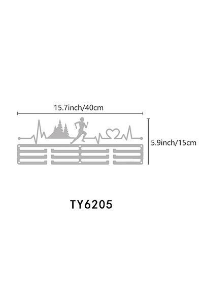 HELLOYOUNG Ty6205 Stylish Iron Medal Hanger - Football/running Wall Stand For Home, Gymnastics, Swimming, And C