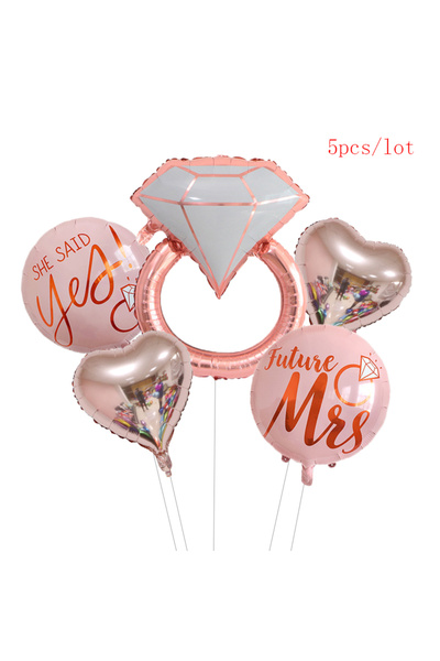 Choice Other rings set Diamond Ring Balloons Set 22inch Round Rings Balloon W...