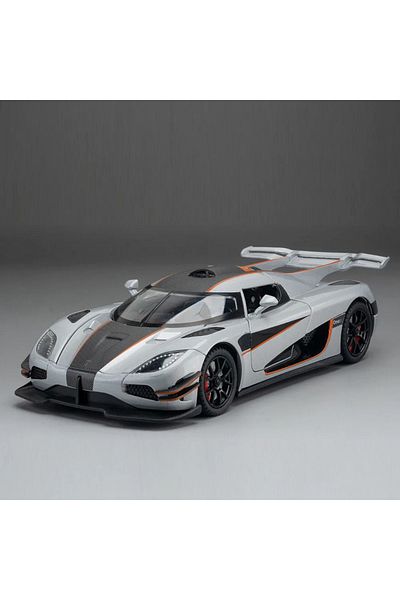 Choice Silver 1:24 One-1 Miniature Toys Cars Alloy Diecast Models Pull Back Vehicles 4 Doors Opened Sports