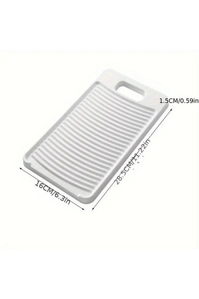 Choice White Thickened Non-slip Laundry Board For Home And Dorm Use, Multi-purpose Washing Board For Clothe