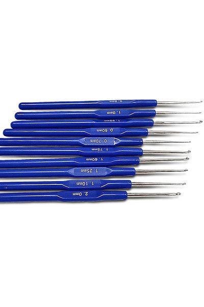 Choice Light Grey Crochet Hooks Set Stitches Handle Knitting Needles Weaving Embroidery Handicraft Sewing