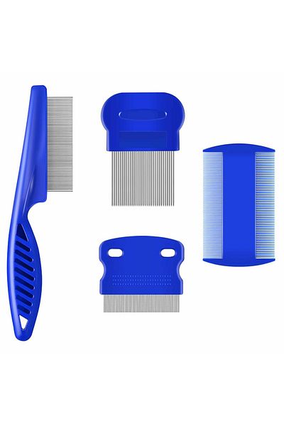 Choice 4pcs Four Piece Set 4pcs Pet Comb Beauty Removal Fleas Lice Dandruff Knots Floating Hair Cleaning Se
