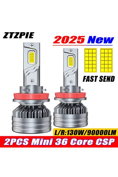Choice H7 قطعتان 260 واط 6000 كيلو لمبة Ztzpie 6000 كيلو كانبوس 36 نواة مصباح ليد CSP 998