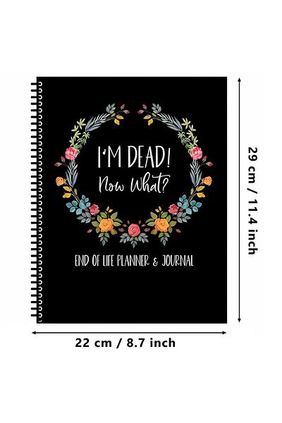 Choice 1pc Black 1pccreative Notebook Simple End Of Life Planner Notepad For Recording Final Wishes And End