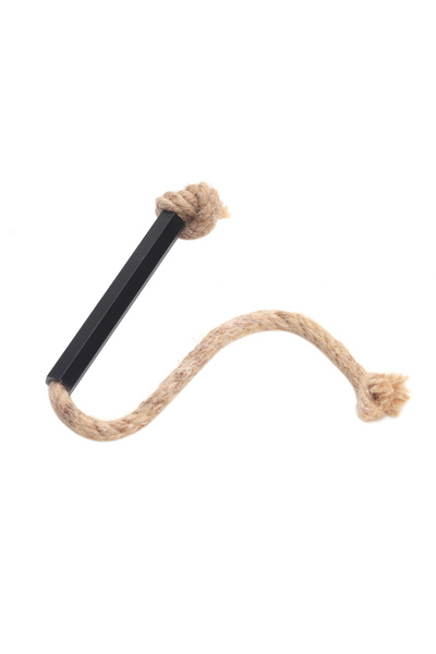 Choice حبل إشعال نار أسود قطعة واحدة من القنب لمواقد الحطب والمدافئ، وللحرائق في التخييم