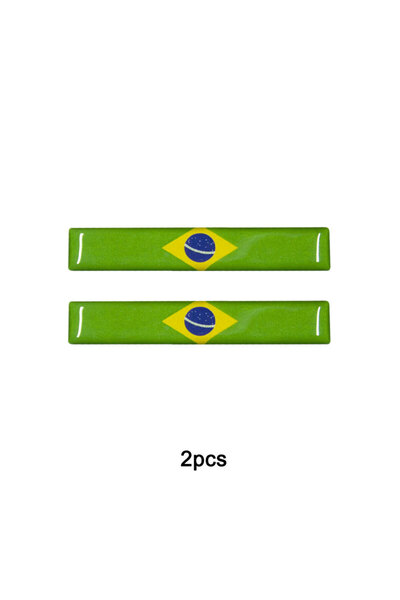 Choice ملصق علم البرازيل الوطني العاكس ثلاثي الأبعاد 8.5 سم ملحقات الدراجات ا...
