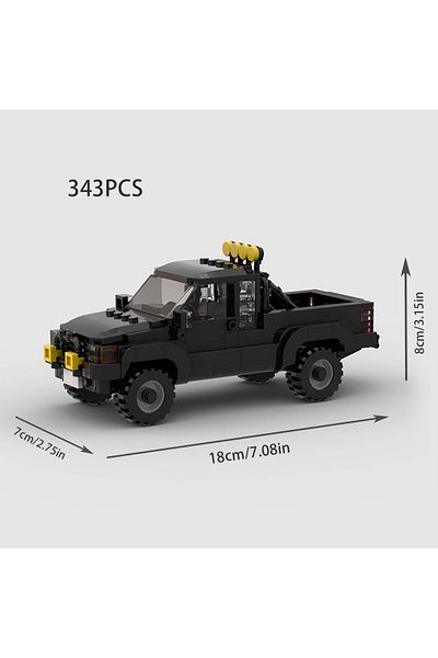 Choice M10550 Moc شاحنة بيك اب للطرق الوعرة 4x4 سيارة سباق جيب سيتي سبيد تشامبيونز سبورتس مكعبات بناء بري