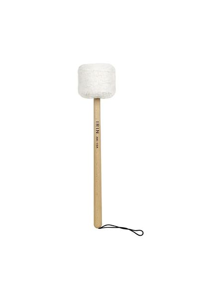 M MBAT Rice White Professional Songbo Hammer Beech Plush Mallet Sound Therapy Gong Hammer Lamb Plush Head