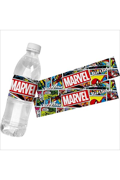 Choice عيد ميلاد سعيد 6 قطع 6 قطع ملصقات زجاجات المياه من Marvel Avengers Car...