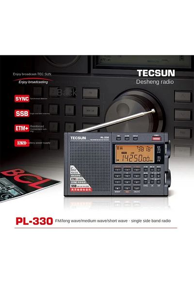 Choice جهاز راديو Tecsun Pl-330 الجديد باللون الأسود، 3306 Fm Lw Sw Mw - Ssb، راديو Tecsun Pl 330 المحمول متعدد الموجات