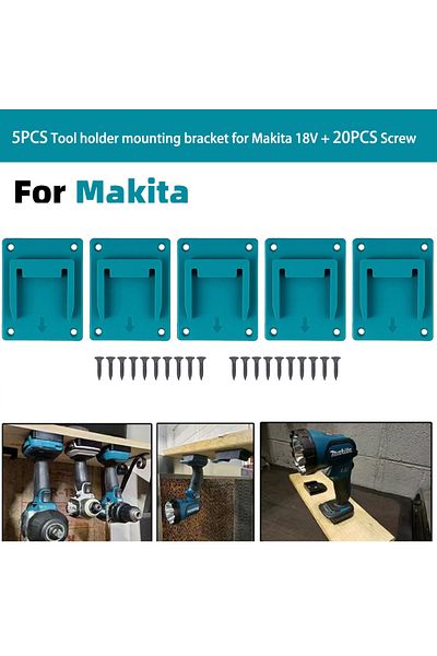 DIZAINLIFE Machine Bracket Battery Holder For Makita 18v Li-ion Battery Tools Machine Holder Storage Rack Wall