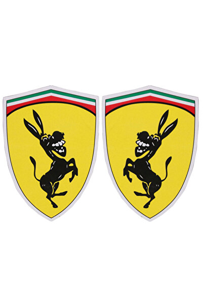 Choice 1 pair 1-5pair Car Sticker Funny Donkey Pattern Decal Cover Badge Vehi...