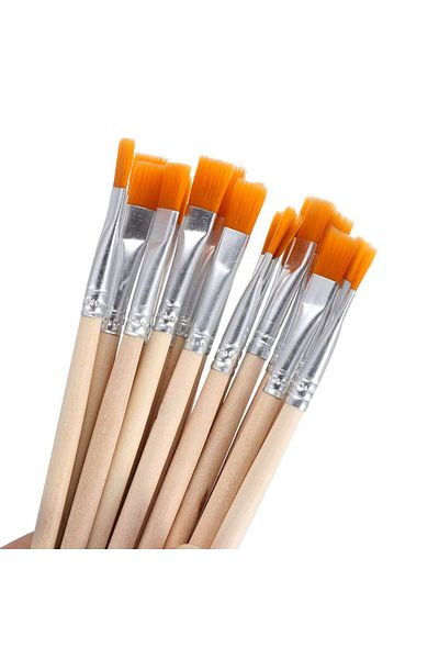 Choice 10Pcs Drawing Brush Wood Handle Painting Pen Hook Line Pen Paint Brushes Calligraphy Watercolor A...