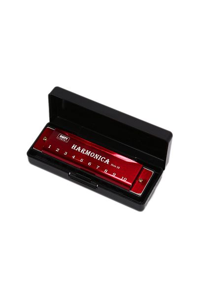 Choice Red 10 Hole Harmonica Mouth Organ Puzzle Musical Instrument Beginner Teaching