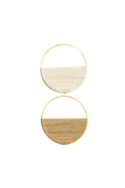 Choice B 2pcs Hand Woven Bohemian Wall Hanging Circular Wooden Cotton Rope Wall Decor Art Chic Bedroom Liv.