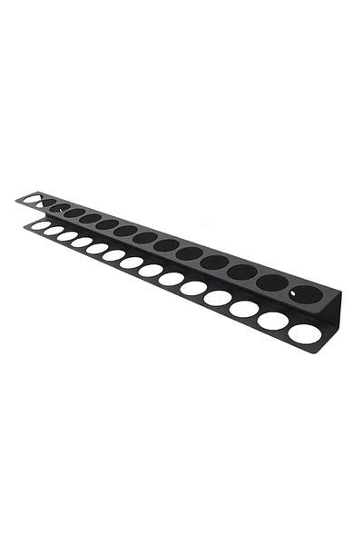 Choice Black Screwdriver Organizer Tool Wall-mounted 14-hole Hardware Tool Storage For Hex Cross Screw Driv