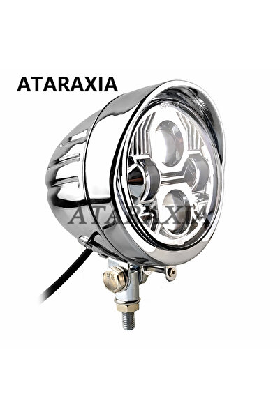 Choice مصباح أمامي LED مخصص للدراجات النارية من الكروم مقاس 4.5 بوصة مزود بإضاءة بقعة لدراجة هارلي سوفتيل تشوب