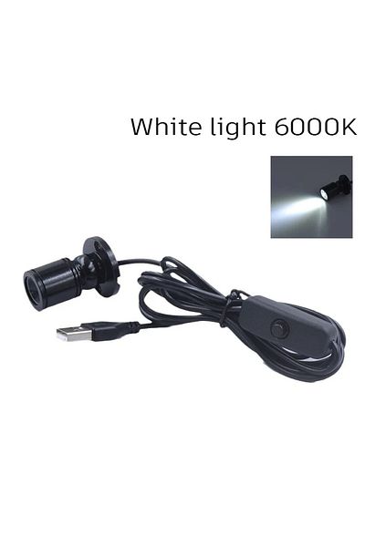 Choice X123-white Mini Usb Powered Led Cabinet Spotlight Dc 5v Jewelry Shelf Lamp Counter Closet Showcase D
