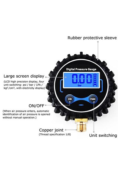 Choice 1 8 Without Light Tire Pressure Monitoring System Digital Tire Pressure Gauge Car Bike Motorcycle Ty