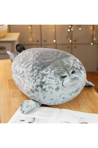 Choice 40cm A New Angry Blob Seal Pillow Chubby 3d Novelty Sea Lion Doll Plush Stuffed Toy Baby Sleeping Th