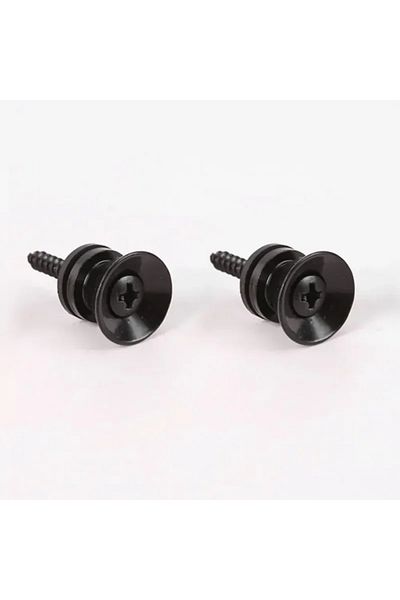 Choice Black 2pcs Guitar Strap Locks Parts With Fixing Screw Guitar Strap Lock Knob With Lock Classical Gui