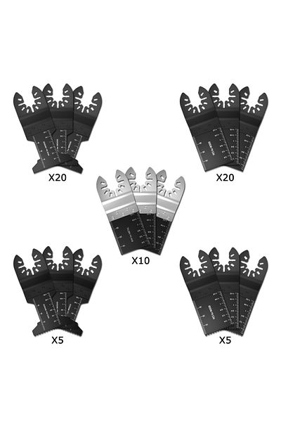 Choice 60pcs 60pcs Multitool Blades High Carbon Steel Mix Oscillating Saw Blades Quick Release Oscillating