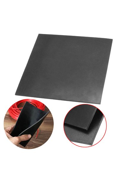 Choice 1pc Black Square Smooth Finish Rubber Sheet High Temperature Chemical Resistance Rubber Plate 152...
