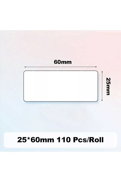 Choice White 25x60mm Niimbot D101 Label Paper No Ink Label Maker Thermal Price Date Clothing Sort Sticker W