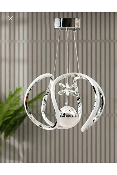 LİLLE AYDINLATMA Modern Sarkıt Larne G Krom3 Mika Kelebek Led Mika Ledli Avize Hol Antre , ,