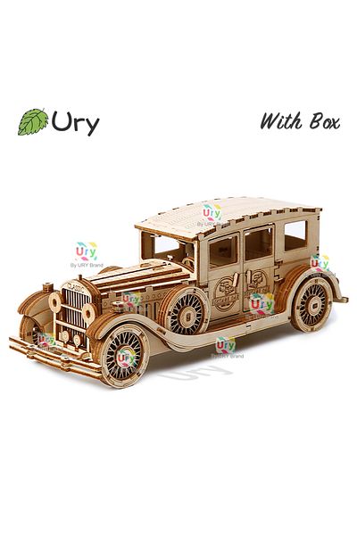 Choice Ck801-مع صندوق Ury 3d أحجية خشبية سيارة كلاسيكية قديمة أفلام حنينية وضع تجميع السيارة