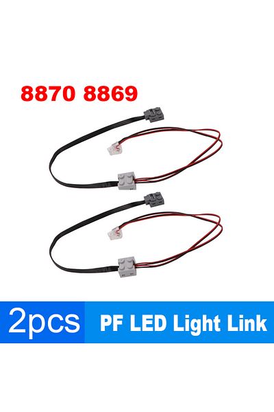 Choice 2pcs Pf 8870 Led Light Link Line Cable Moc Power Functions Parts With Legoeds Switch 8869 Car Train
