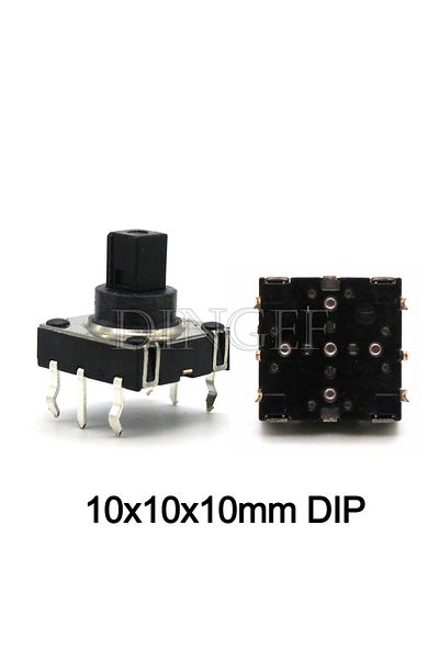 Choice 10x10x10mm Dip 5pcs Dip Smd 5 Five Way Switch Multi-direction Switch Touch Reset Key 10*10*10 Mm Pin