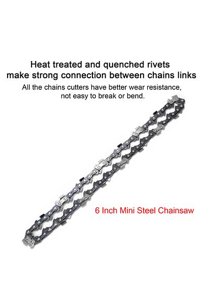 Choice 6 Inch Mini Steel Chainsaw Chain Electric Electric Saw Accessory Replacement Electric Chain Saw C...