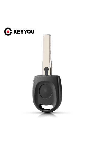 KEYYOU 10pcs Transponder Key Shell Uncut Blade HU66 Blade Fob Car Key Blank Case For VW Volkswage...