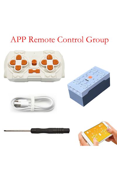 Choice App Rc 2.4g Bluetooth Technical Blocks Servo Pf Motor Power Functions Moc High-tech Parts Bricks Acc