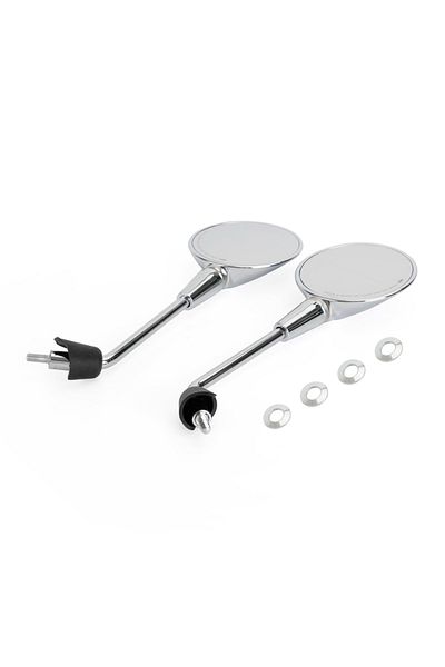 Areyourshop Chrome Left & Right Rearview Mirror For Vespa Primavera 50 125 150 2014-2022 Motorcycle
