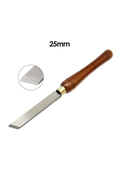 TASP 25mm Hss Skew Chisel Woodturning Tools With Walnut Wood Handle Woodworking Lathe Turning Gouge,