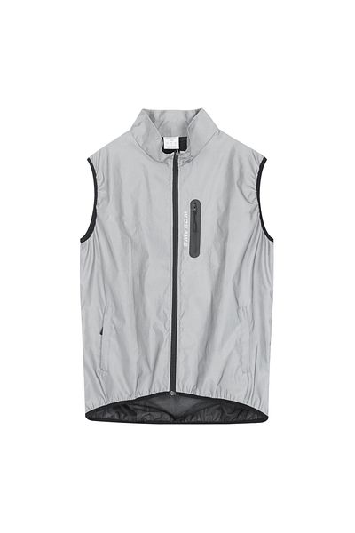 WOSAWE Eu L (ASIA XL) Gray Men Cycling Full Reflective Vest Windbreaker Waterproof Jacket Spring Aut