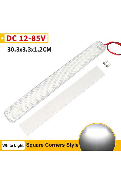 Choice شريط إضاءة داخلي للسيارة طراز 1-s 12 فولت 24 فولت مزود بـ 84 مصباح LED مع مفتاح إضاءة مصباح قراءة السيارة LED