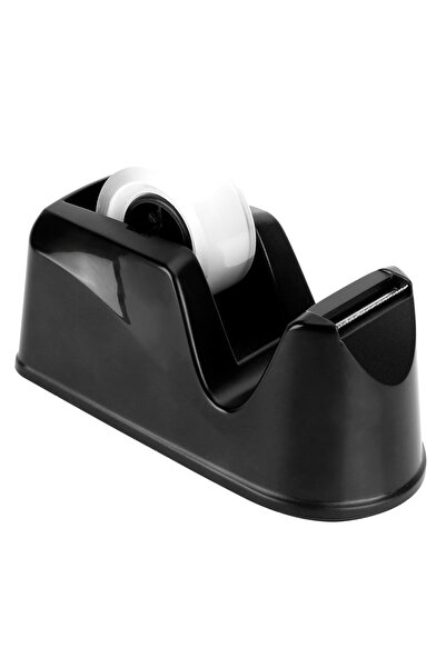 Choice موزع شريط لاصق أسود مع 8 لفات شريط شفاف آلة قطع الشريط القرطاسية الإبد...