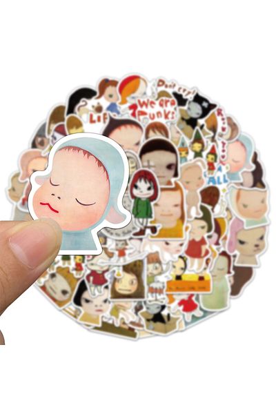 Choice 50pcs 50pcs Yoshitomo Nara Stickers Cute And Exquisite Account Materials Phone Cases Laptop Suitcase