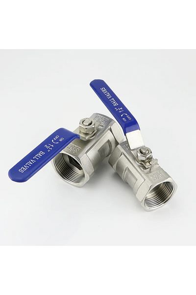 Choice 3/4" 1pc Dn15 Dn20 Ss 304 Stainless Steel Ball Valve 1/2" 3/4" Female Bsp Valve With Vinyl Handle Th