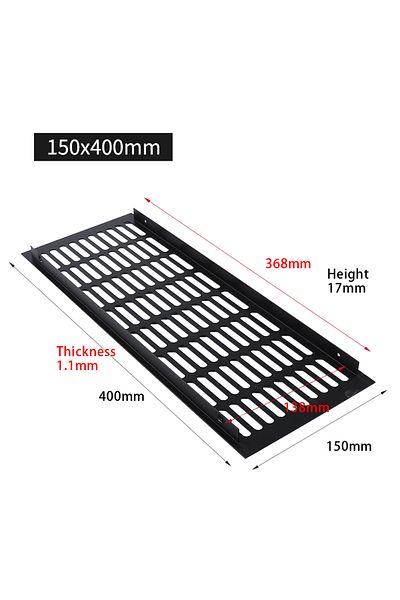Choice 150mm 400mm 1pc Ventilation Grille Rectangular Wardrobe Vent 150mm Multiple Sizes For Wardrobes Shoe