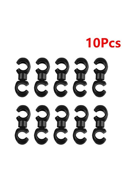 Choice أسود - 10 قطع 10 قطع/مجموعة مشابك خط متقاطع للدراجات الجبلية والدراجات...