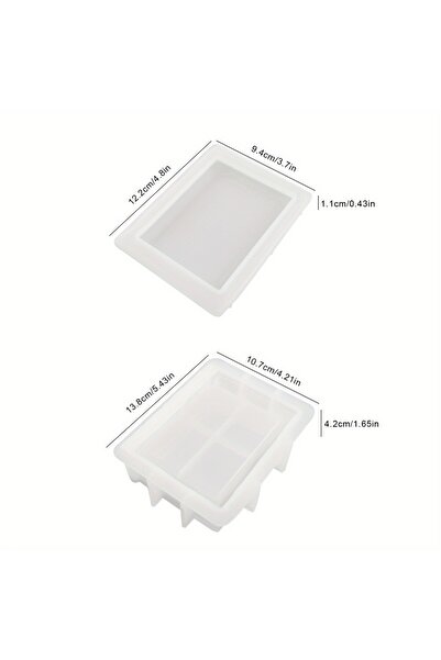 Choice قالب سيليكون للكتاب، قالب شمعة خرساني، قالب سيليكون DIY، حاوية تخزين كتب من الجبس الأسمنتي، سيليكون