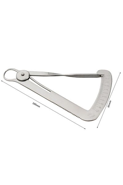 Ninth World 1pc Degree Gauge Measures From 0-10 Mm Dental Lab Caliper Wax Metal Dental Crown Gauge Caliper Su...