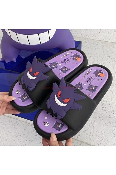 Takara Tomy 40-41 Gengar A Pokemon Gengar Anime Peripheral Slippers For Men And Women Trendy And Cool Internet I