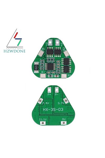 Choice 3S 12V 18650 Lithium Battery Protection Board 11.1V 12.6V overcharge over-discharge protect 8A 3 ...