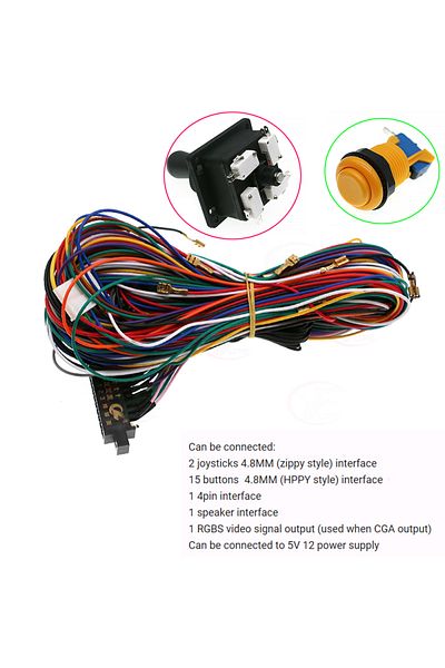 Choice موصل من النوع B مكون من 28 سنًا لسلك Jamma Loom للوحة ألعاب Arcade Box وعصا التحكم وزر Neo Geo Ca